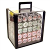 1,000 Hi Roller Poker Chip Set with Acrylic Carrying Case