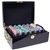 500 Hi Roller Poker Chip Set with Black Mahogany Case