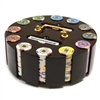 300 King's Casino Poker Chip Set with Wooden Carousel