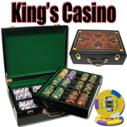500 King's Casino Poker Chip Set with Hi Gloss Case