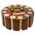 300 Milano Poker Chip Set with Wooden Carousel