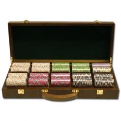 500 Milano Poker Chip Set with Walnut Case