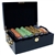 500 Monte Carlo Poker Chip Set with Black Mahogany Case