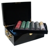 500 Nevada Jack Poker Chip Set with Black Mahogany Case