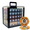 1,000 Nile Club Poker Chip Set with Acrylic Carrying Case