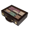 300 Nile Club Poker Chip Set with Walnut Case