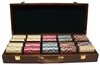 500 Nile Club Poker Chip Set with Walnut Case