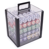 1,000 Scroll Poker Chip Set with Acrylic Carrying Case