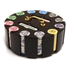 300 Tournament Pro Poker Chip Set with Wooden Carousel