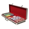 500 Tournament Pro Poker Chip Set with Black Aluminum Case