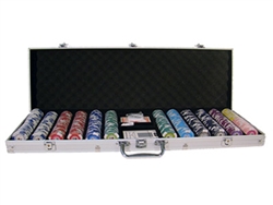 600 Tournament Pro Poker Chip Set with Aluminum Case