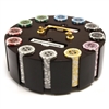 300 Ultimate Poker Chip Set with Wooden Carousel