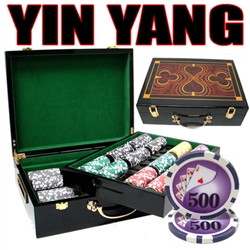 500 Yin Yang Poker Chip Set with Hi Gloss Case