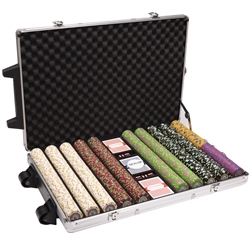 1,000 'The Mint' Poker Chip Set with Rolling Case