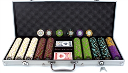 500 'The Mint' Poker Chip Set with Aluminum Case