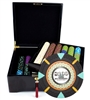 750 'The Mint' Poker Chip Set with Mahogany Case