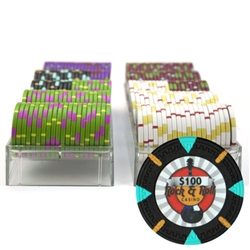 200 'Rock & Roll' Poker Chip Set with Acrylic Tray