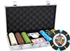 300 'Rock & Roll' Poker Chip Set with Aluminum Case