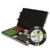 1,000 Desert Heat Poker Chip Set with Rolling Case 