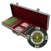 500 Gold Rush Poker Chip Set with Black Aluminum Case