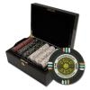 500 Gold Rush Poker Chip Set with Black Mahogany Case