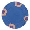 Double Trapezoid Poker Chips - Blue