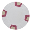 Double Trapezoid Poker Chips - White