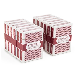 12 Red Decks of Wide Size, Jumbo Index Playing Cards