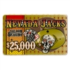 5 $25,000 Nevada Jack Ceramic Poker Plaques