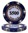 $500 Monte Carlo Poker Chips - $500