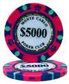 $5,000 Monte Carlo Poker Chips - $5,000