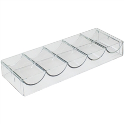 10 Acrylic Chip Trays - no lids