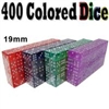 400 19mm Dice -100 Red, Blue, Green, and Purple