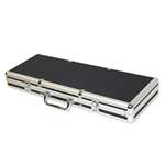 500 Chip Black Aluminum Poker Case with Red Interior