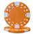 Diamond Suited Poker Chips - Orange