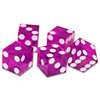 5 Violet 19mm Grade A Precision Dice with Matching Serial Numbers