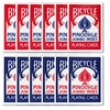 Bicycle Pinochle Standard Index - Red & Blue