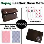 Copag Dual Index Poker Size with Leather Case