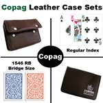 Copag 1546 Red/Blue Bridge Regular Leather Case
