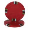 12 Stripe Poker Chips- Red