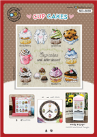 SO-3131 CUP CAKES Cross Stitch Chart