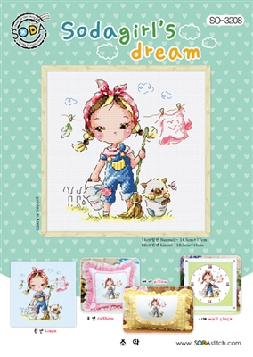 SO-3208 Sodagirl's dream Cross Stitch Chart