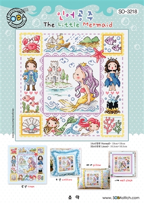 SO-3218 The Little Mermaids Cross Stitch Chart