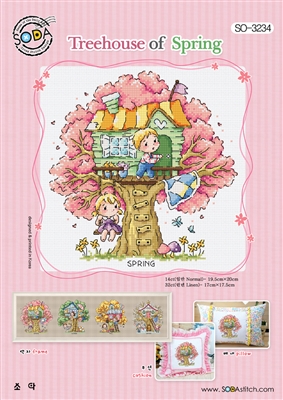 SO-3234 Treehouse of Spring Cross Stitch Chart