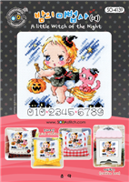 SO-4139 A Little Witch of the Night Cross Stitch Chart
