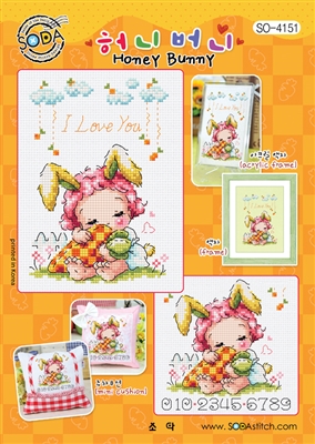 SO-4151 Honey Bunny Cross Stitch Chart