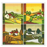 SO-FP11 Four Seasons of The Farm Cross Stitch Chart