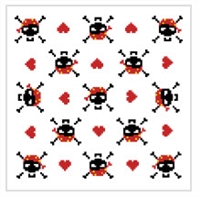 SO-FP13 Skull Pattern Cross Stitch Chart