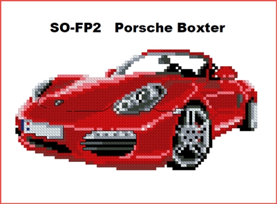 SO-FP2 Porsche Boxter Cross Stitch Chart