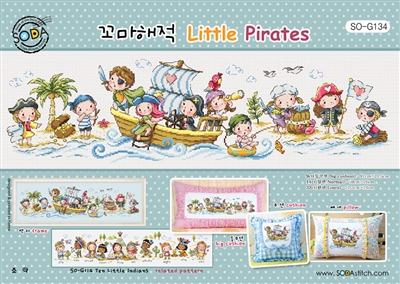 SO-G134 Little Pirates Cross Stitch Chart